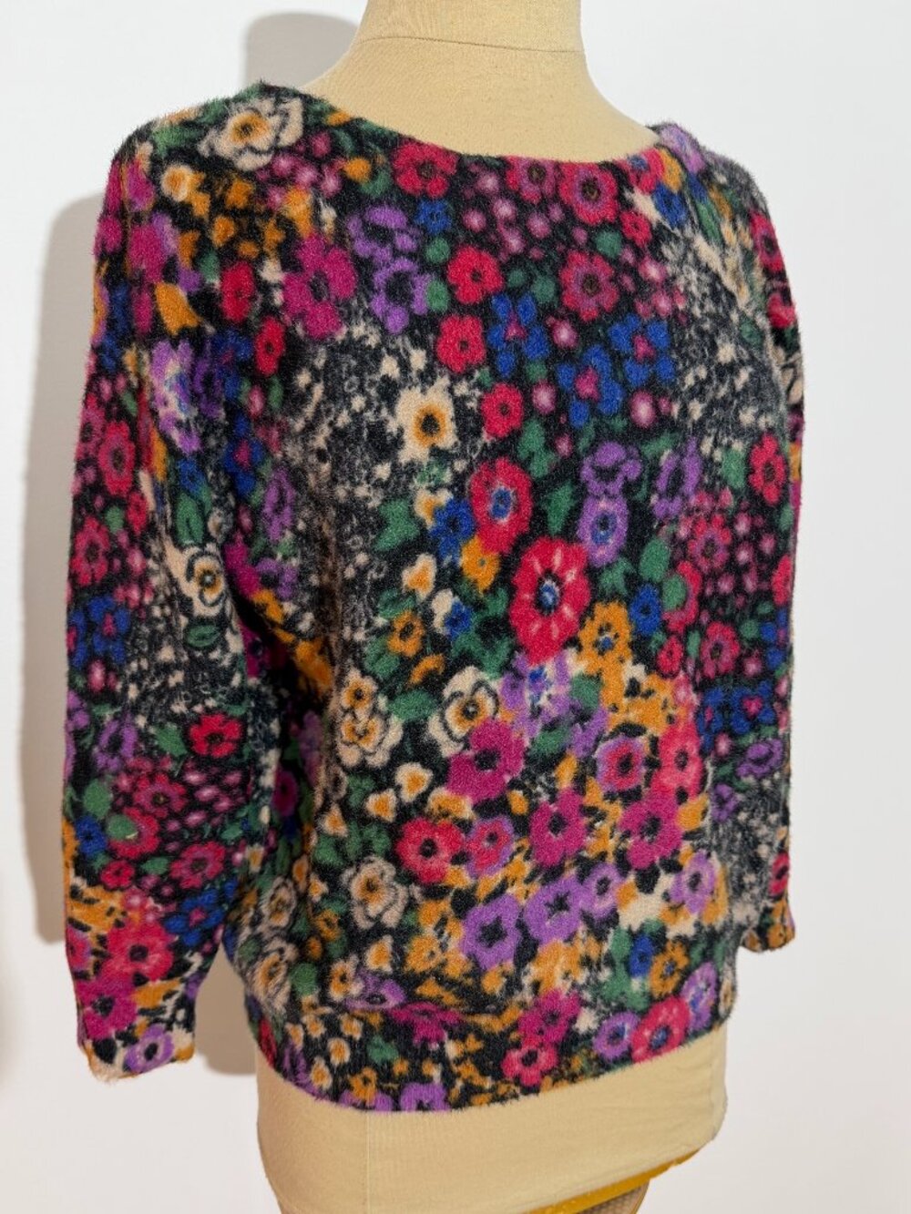 By Anthropologie Bouquet Floral Pattern Pullover Sweater